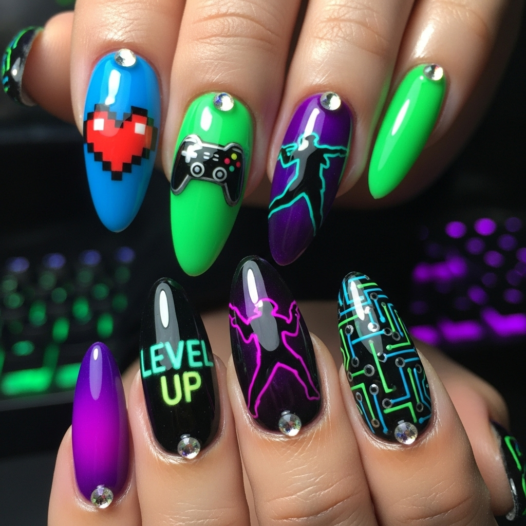 Best Gaming Girls Nail Ideas