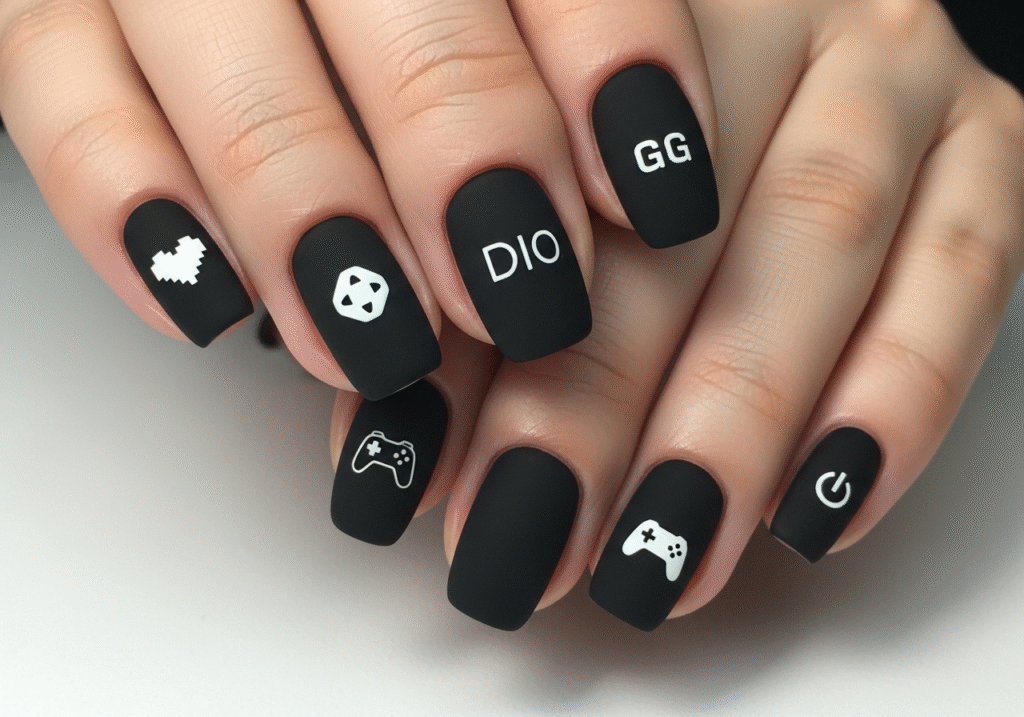 Minimalist Gamer Nails