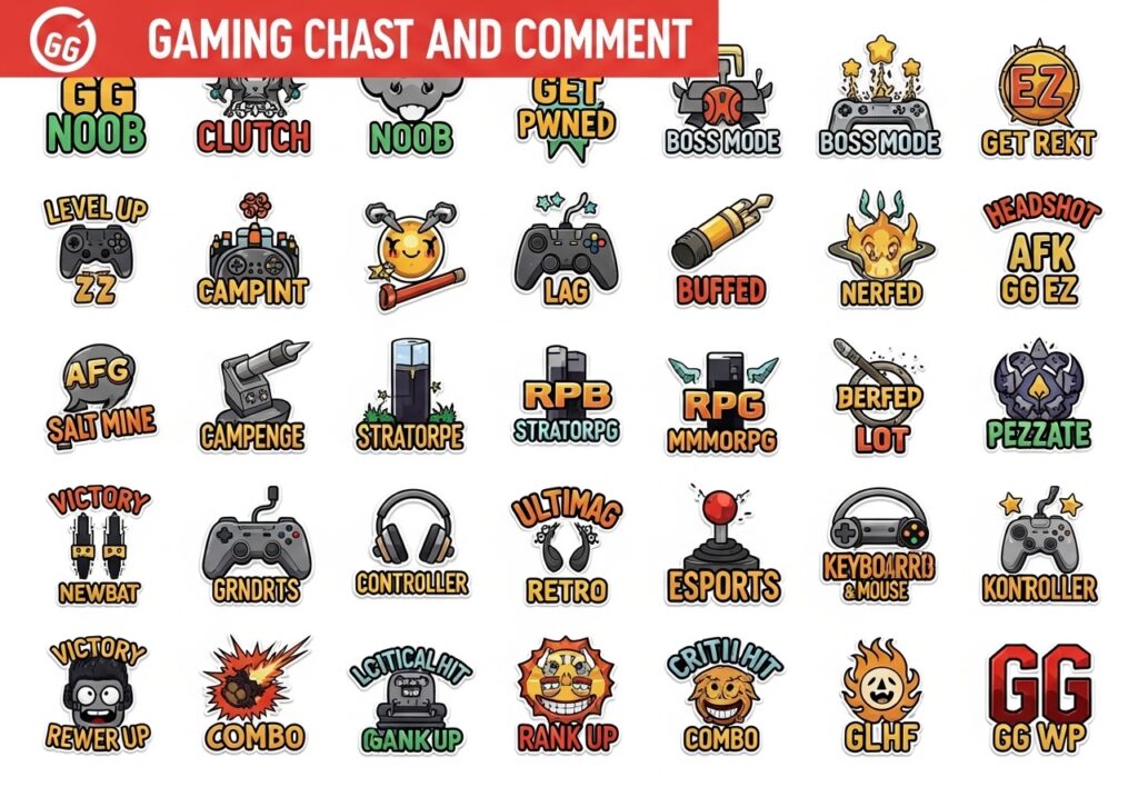 50 Gaming Chat & Comment Sticker Prompts